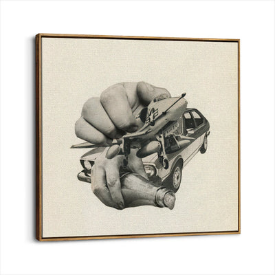 framed-canvas-brown-walnut