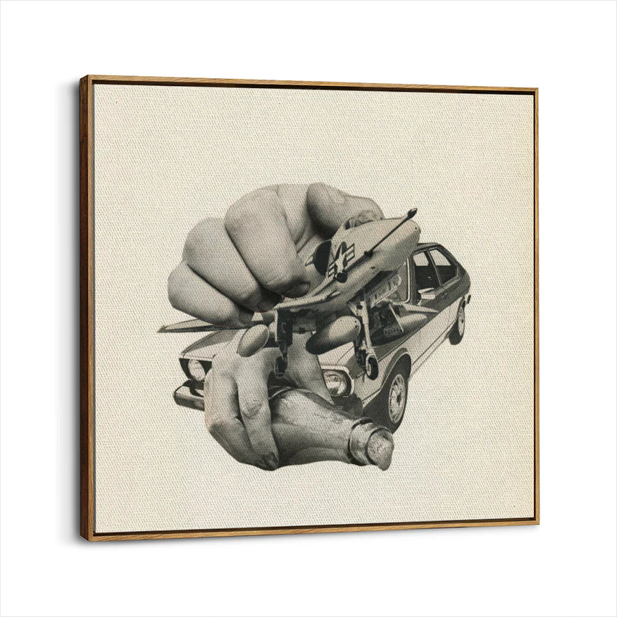 framed-canvas-brown-walnut