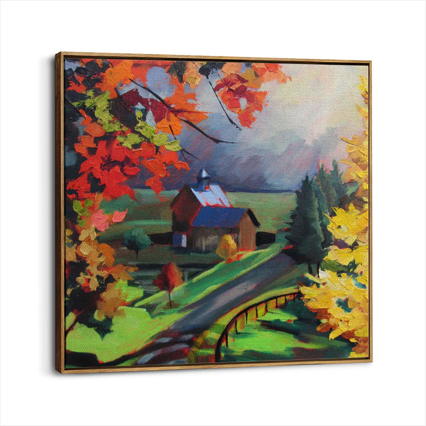 framed-canvas-brown-walnut