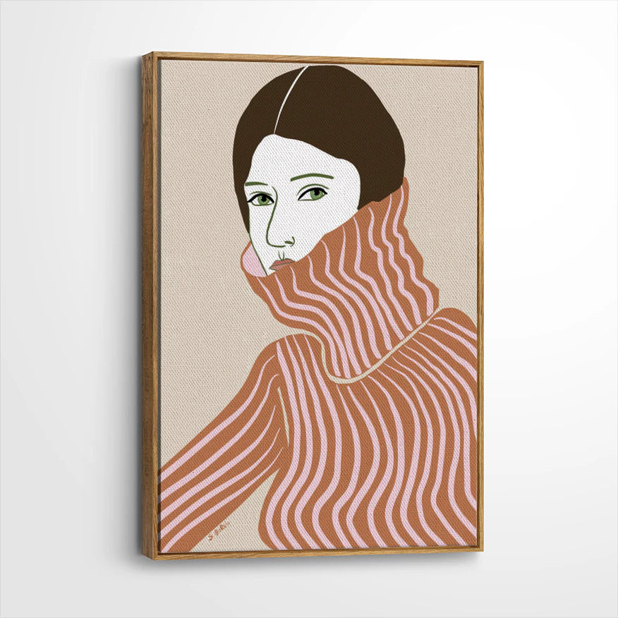 framed-canvas-brown-walnut
