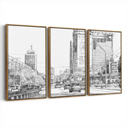 3-framed-canvas-brown-walnut