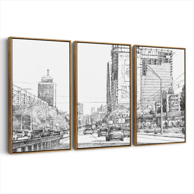 3-framed-canvas-brown-walnut