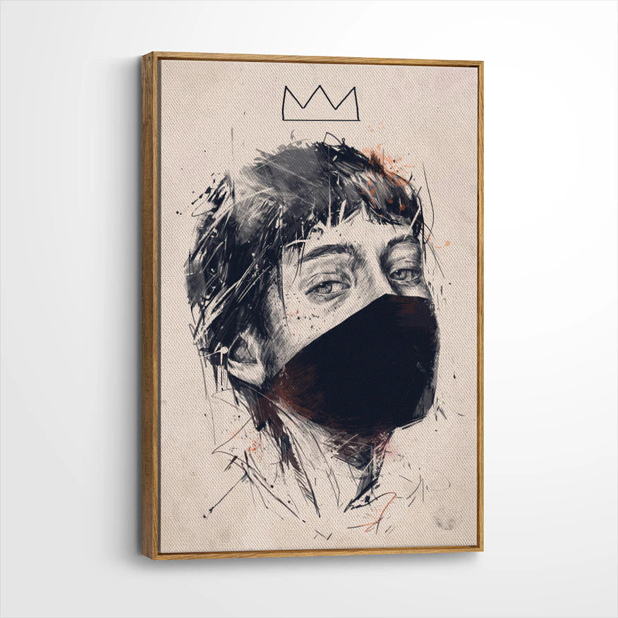 framed-canvas-brown-walnut