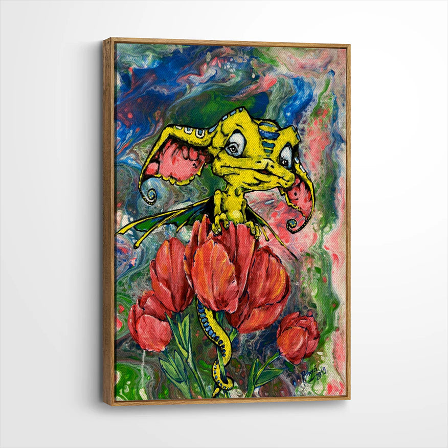 framed-canvas-brown-walnut