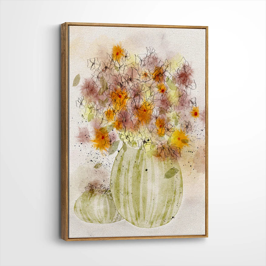 framed-canvas-brown-walnut