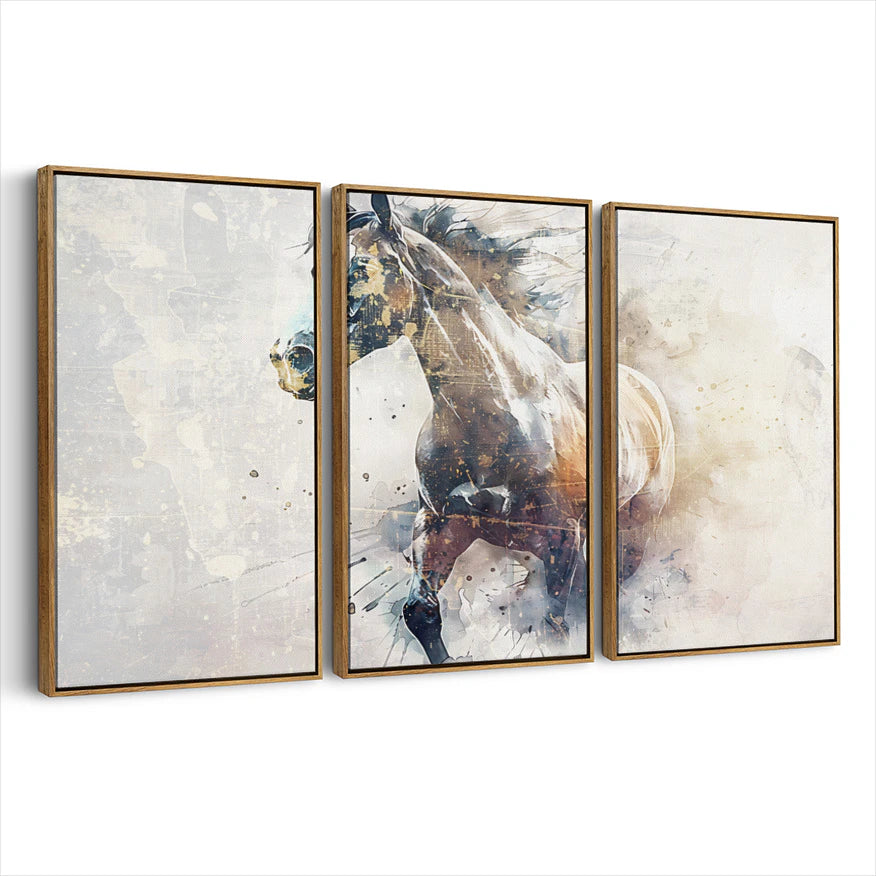 3-framed-canvas-brown-walnut