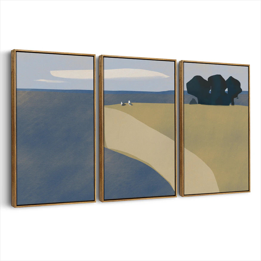 3-framed-canvas-brown-walnut