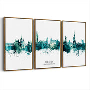 3-framed-canvas-brown-walnut