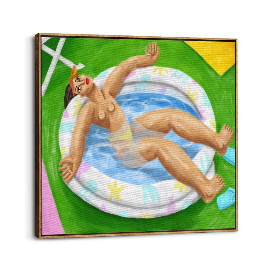 framed-canvas-brown-walnut