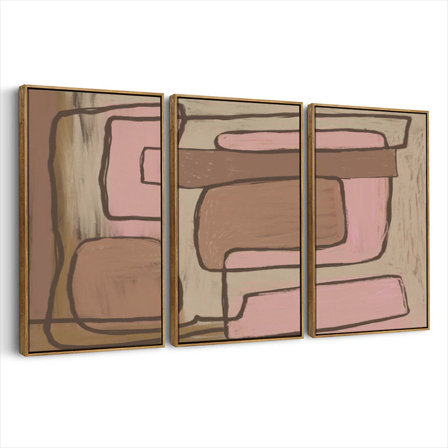 3-framed-canvas-brown-walnut