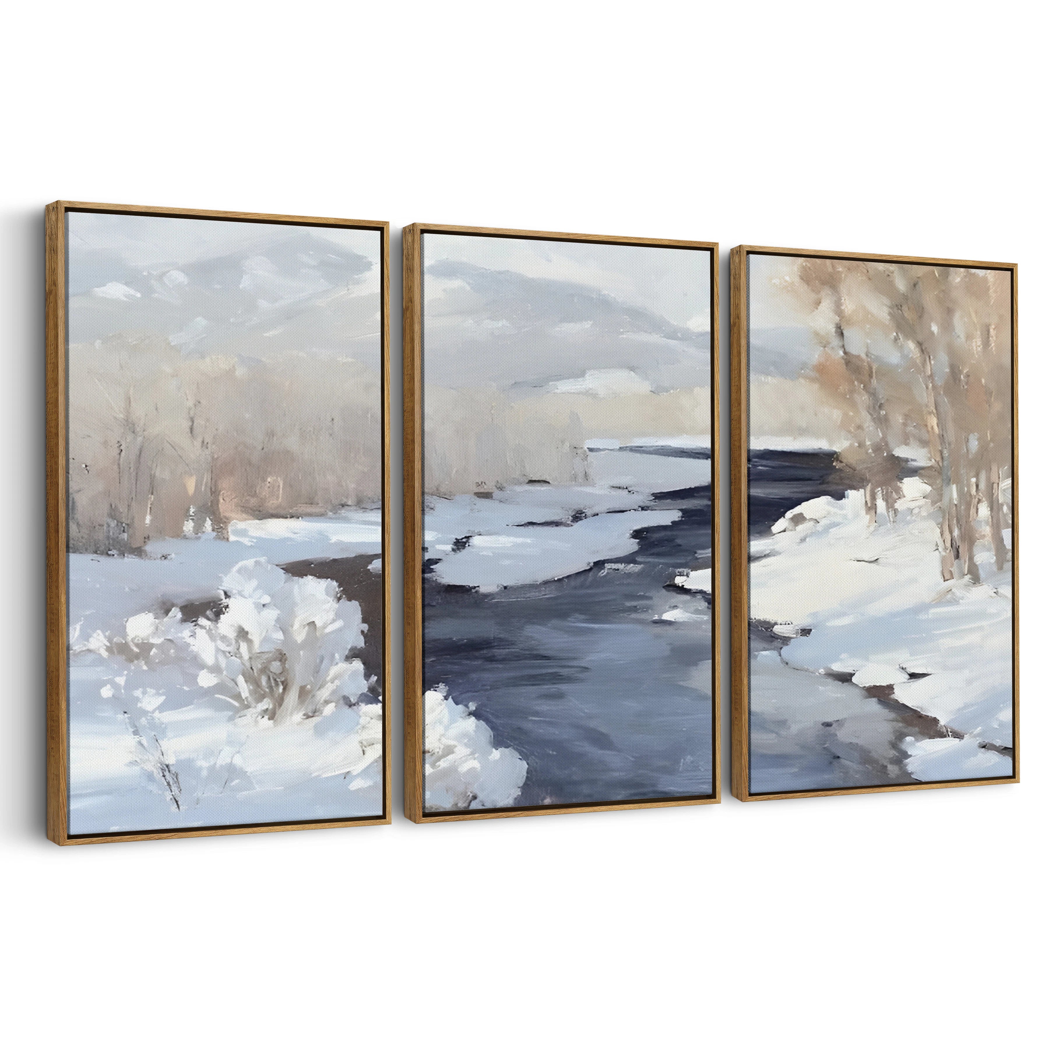 3-framed-canvas-brown-walnut