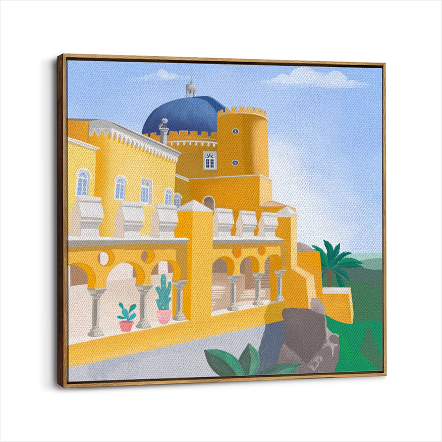 framed-canvas-brown-walnut