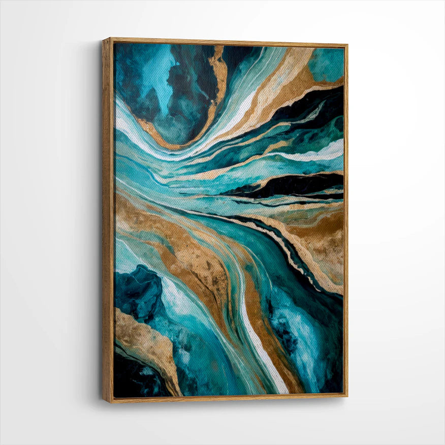 framed-canvas-brown-walnut