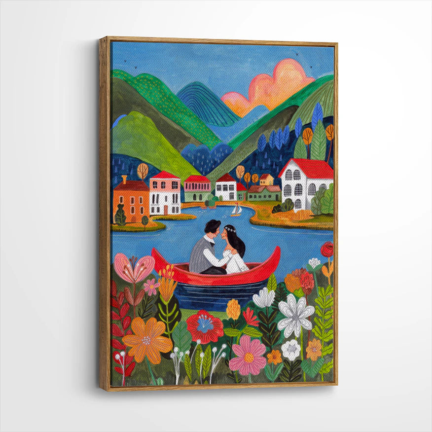 framed-canvas-brown-walnut