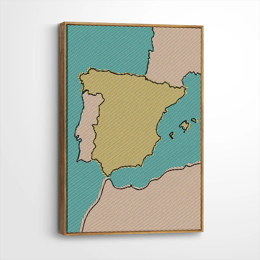 framed-canvas-brown-walnut