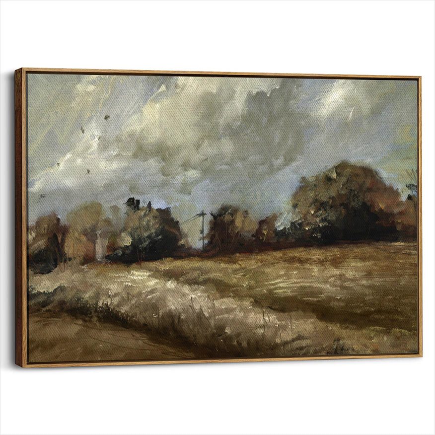 framed-canvas-brown-walnut