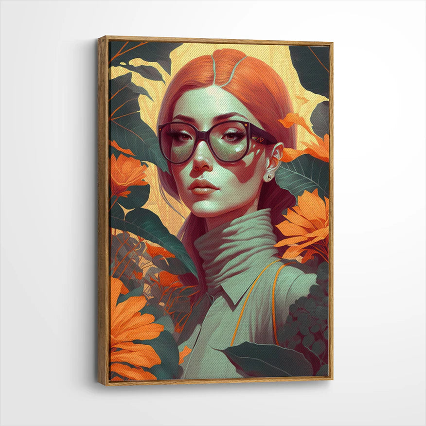 framed-canvas-brown-walnut