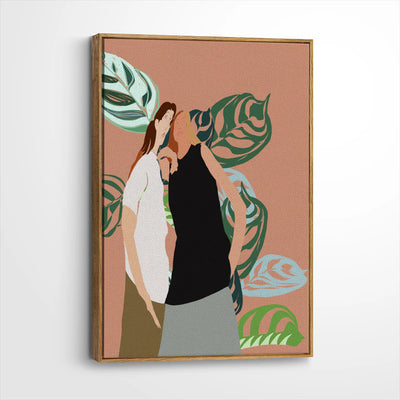 framed-canvas-brown-walnut