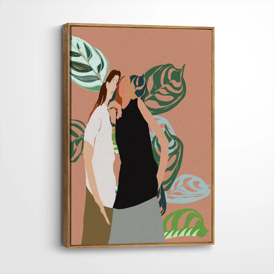 framed-canvas-brown-walnut