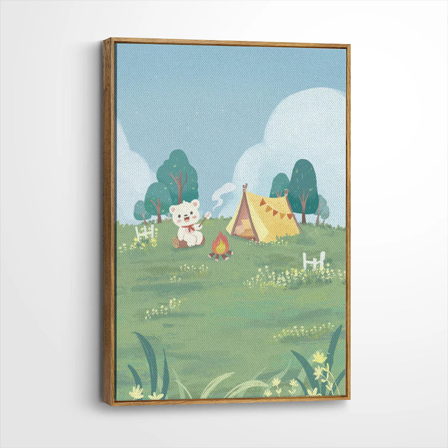 framed-canvas-brown-walnut