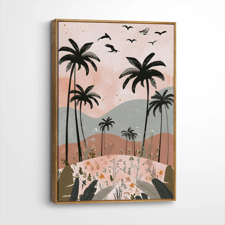 framed-canvas-brown-walnut