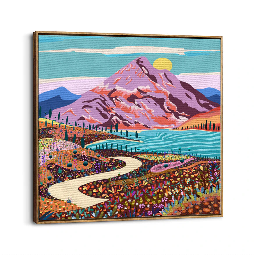 framed-canvas-brown-walnut