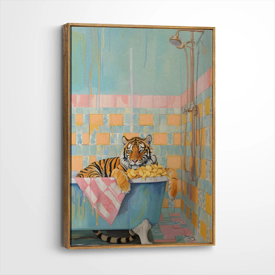 framed-canvas-brown-walnut