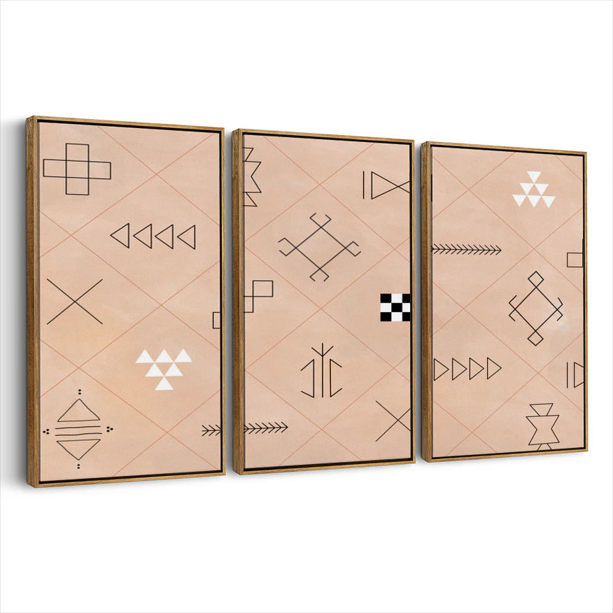3-framed-canvas-brown-walnut