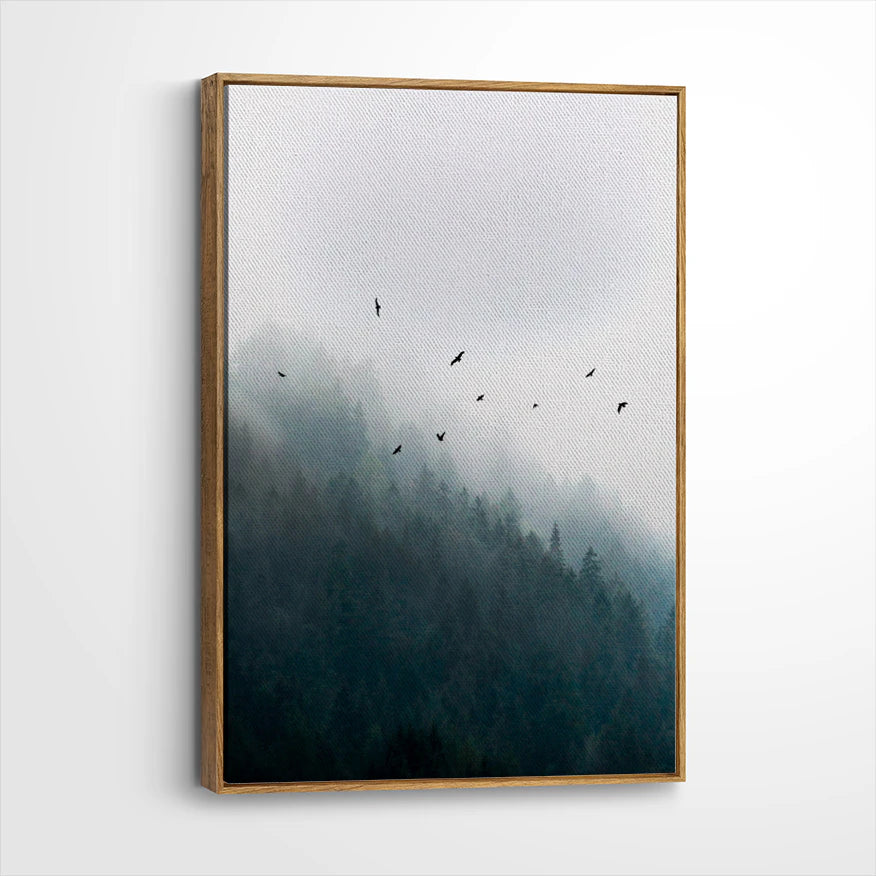 framed-canvas-brown-walnut