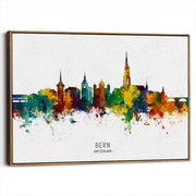 framed-canvas-brown-walnut