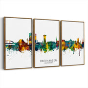 3-framed-canvas-brown-walnut