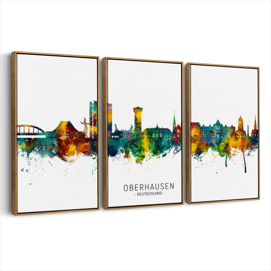 3-framed-canvas-brown-walnut