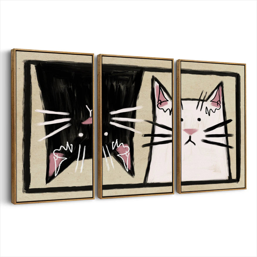 3-framed-canvas-brown-walnut