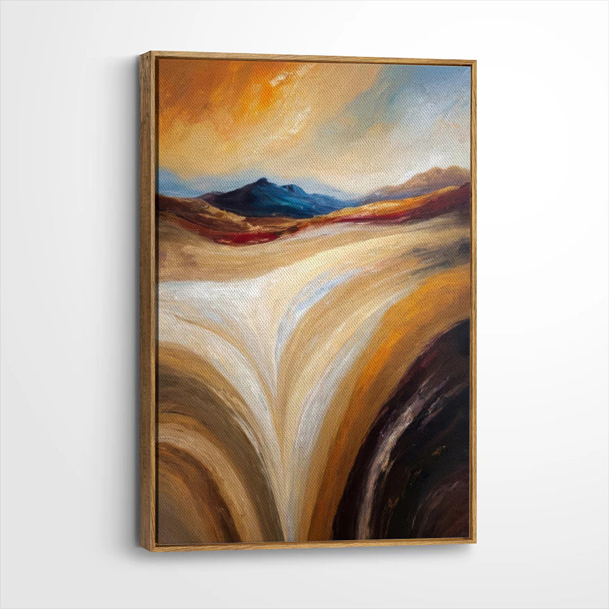 framed-canvas-brown-walnut