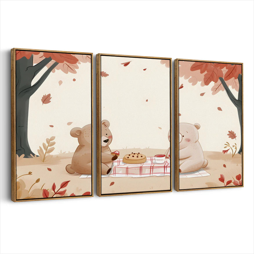3-framed-canvas-brown-walnut