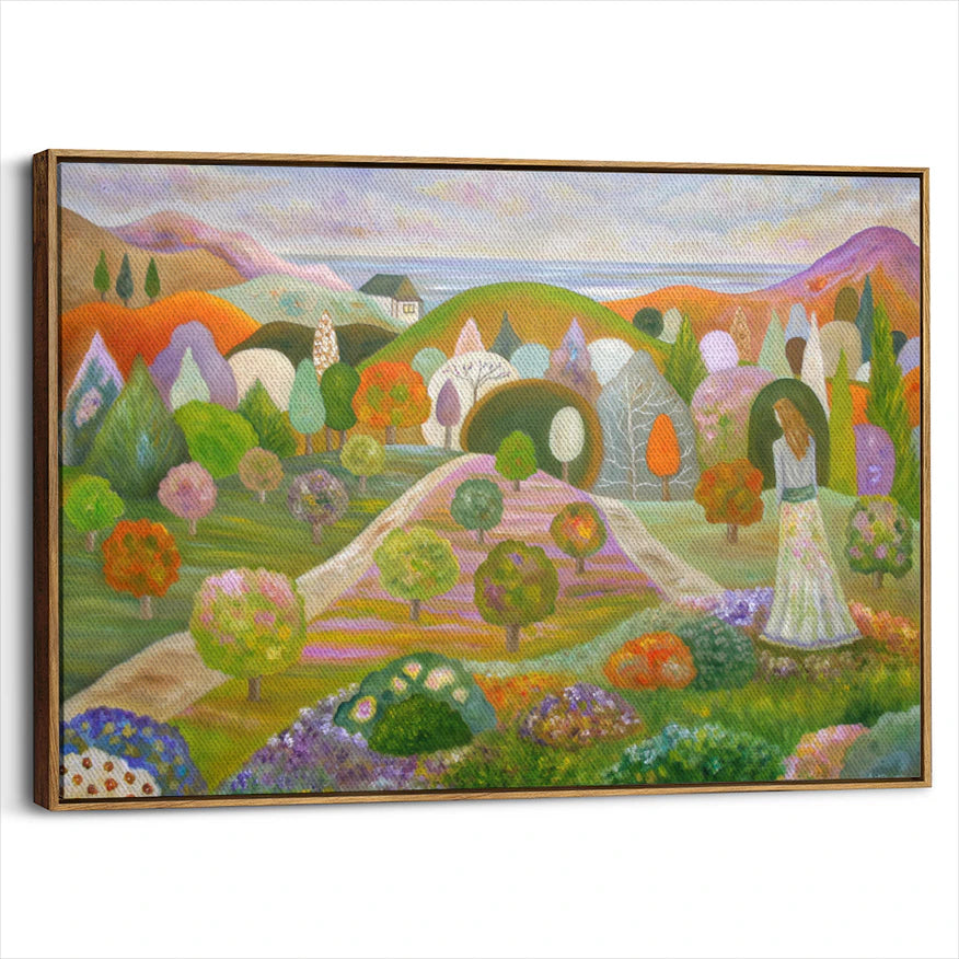 framed-canvas-brown-walnut