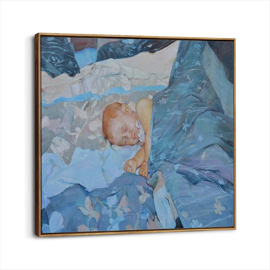 framed-canvas-brown-walnut