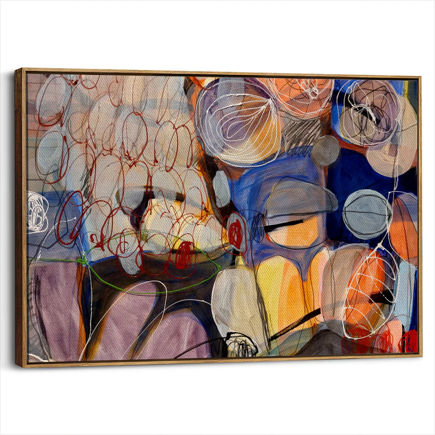 framed-canvas-brown-walnut