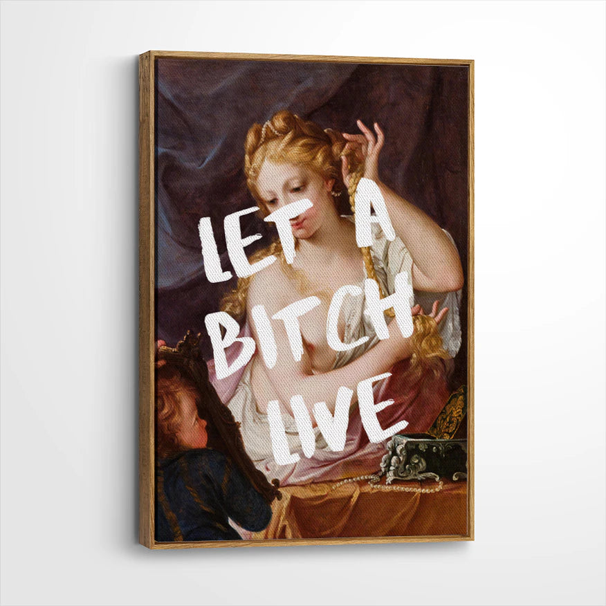 framed-canvas-brown-walnut