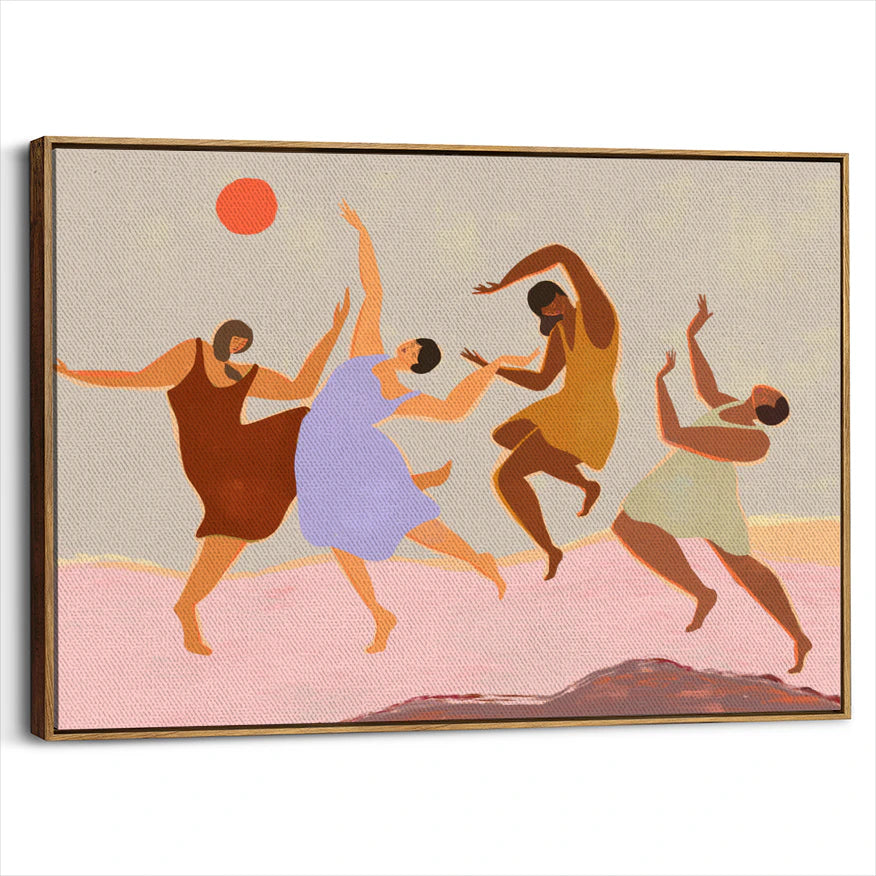 framed-canvas-brown-walnut
