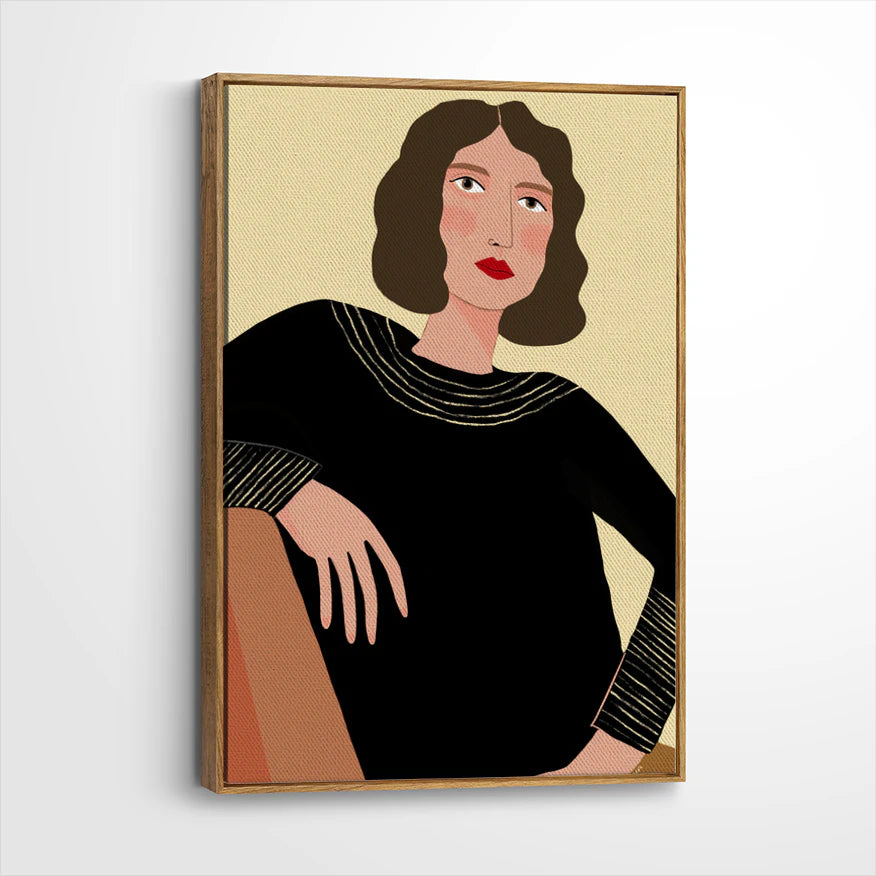 framed-canvas-brown-walnut