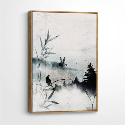 framed-canvas-brown-walnut