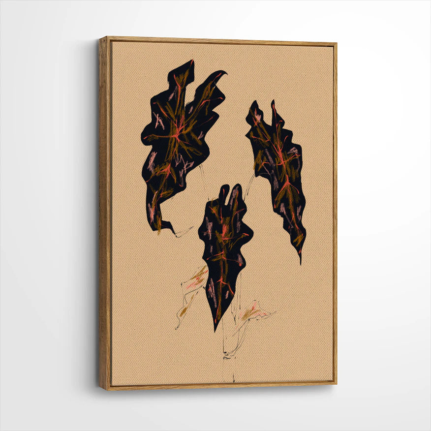 framed-canvas-brown-walnut