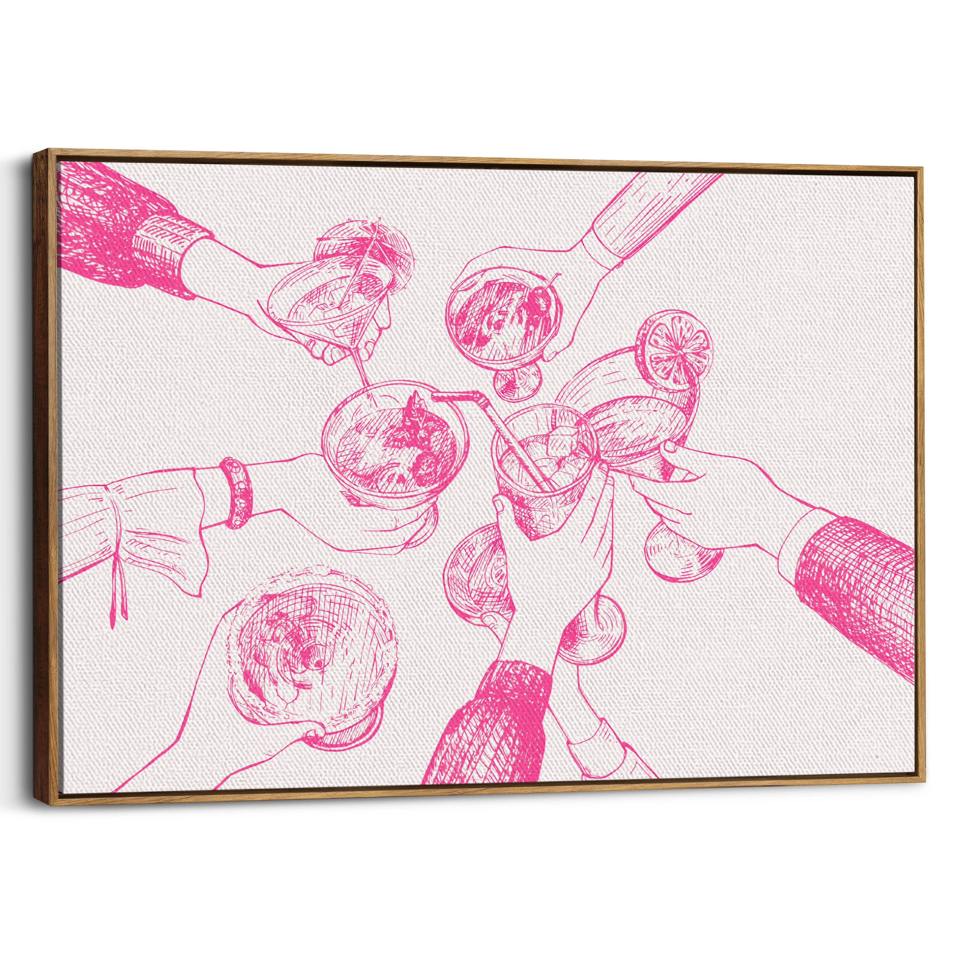 framed-canvas-brown-walnut