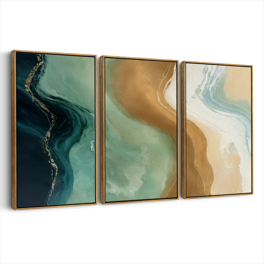 3-framed-canvas-brown-walnut