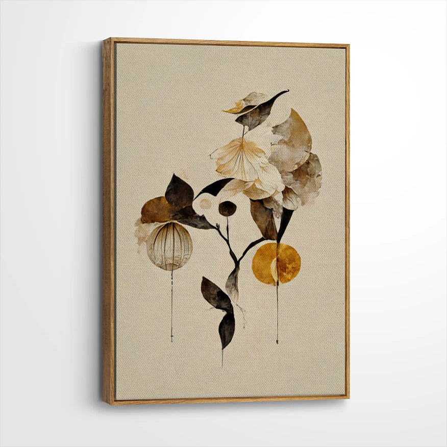 framed-canvas-brown-walnut