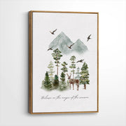 framed-canvas-brown-walnut