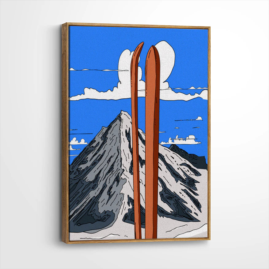 framed-canvas-brown-walnut