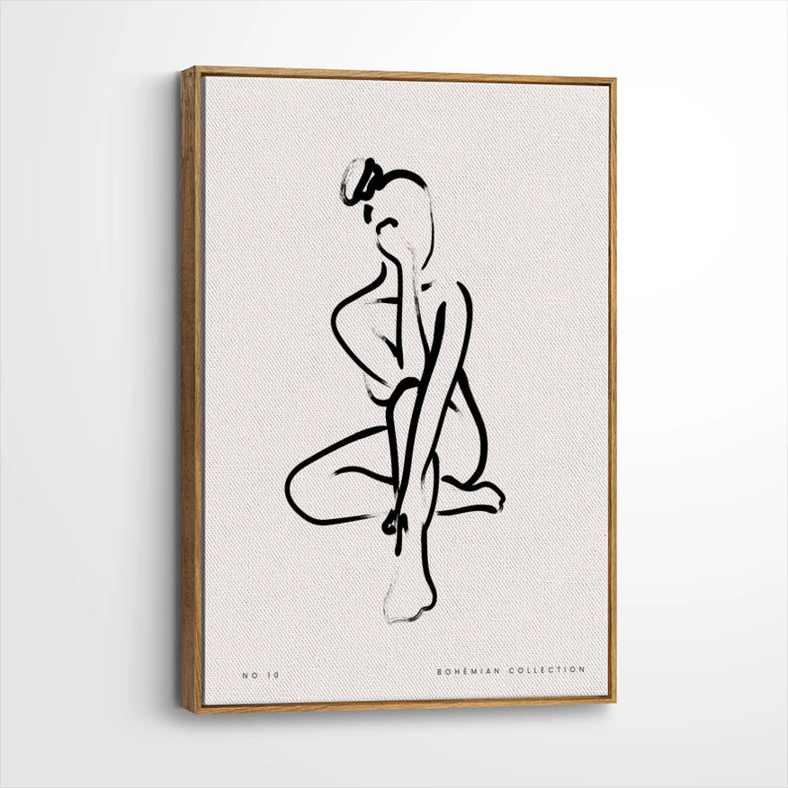 framed-canvas-brown-walnut