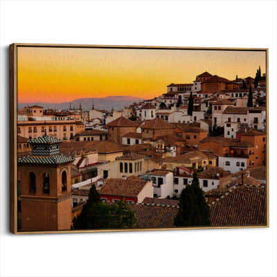 framed-canvas-brown-walnut